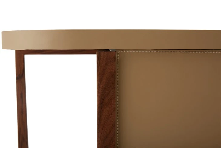 Hotel Bedroom Dressing Table Villa Apartment Study Desk Leather Wrapped Multi-Functional Desk